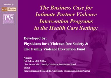Business Case for DV Pograms in HC Settings Powerpoint Title Slide Img