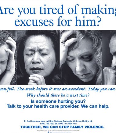 Are You Tired of Making Excuses for Him? Poster English