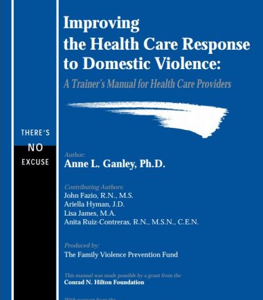 Improving the HC response to DV trainers manual cover img