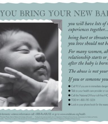 When You Bring Your New Baby Home Poster English Language